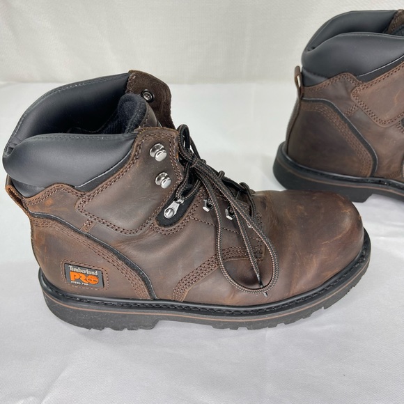 Timberland Pro Mens 6” Pit Boss Steel Toe Industrial Work Boot Brown Siz… - Picture 7 of 11